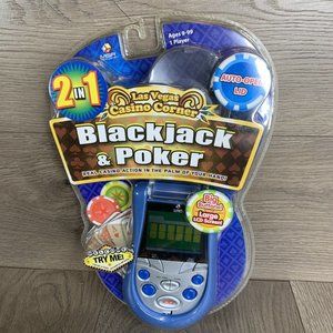 Las Vegas Casino Corner 2 in 1 - Blackjack & Poker Handheld NiP